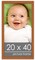 Panoramic Modernist Brown Picture Frame - UV Acrylic, Foam Board Backing, Hanging Hardware